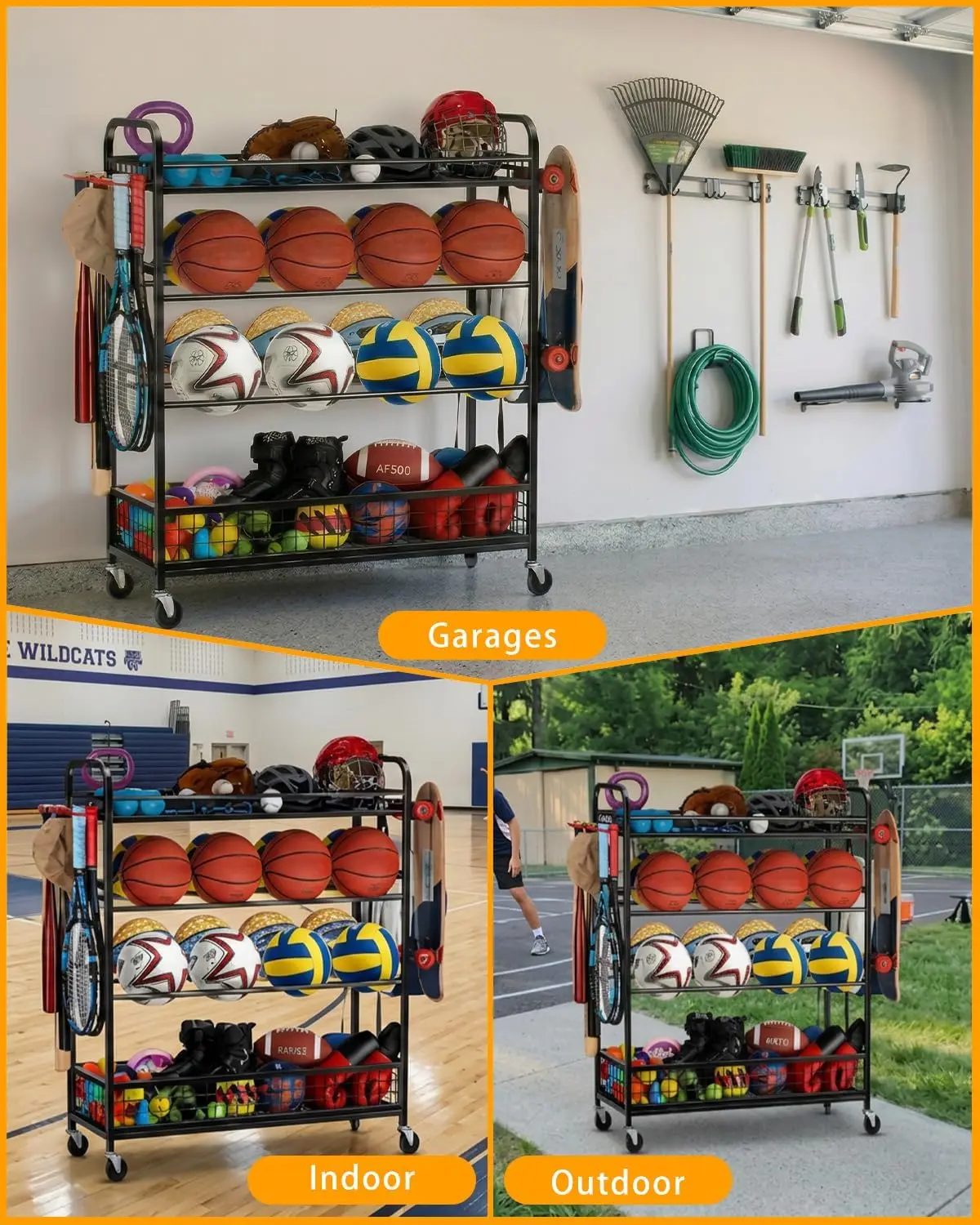 Garage Sports Equipment Organi - Sports Equipment Garage Storage avis et prix