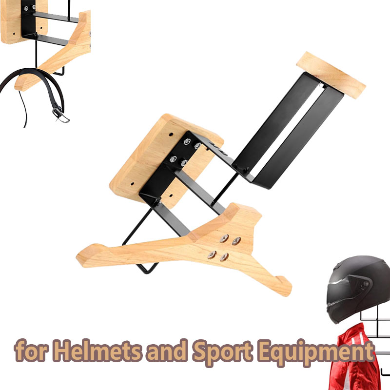 Wood Motorcycle Helmet Holder  - Sports Equipment Rack avis et prix