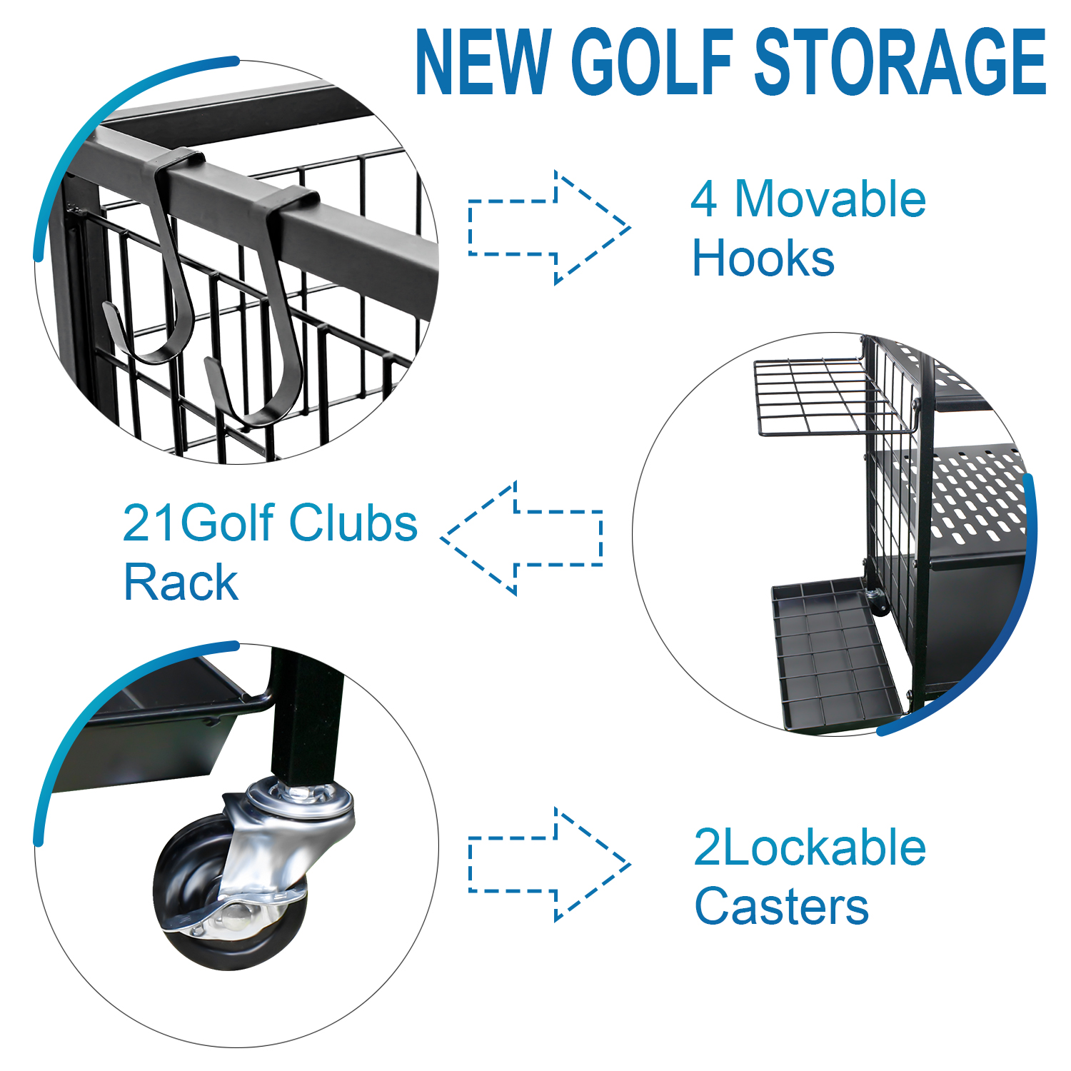 Golf Bag Storage Garage Organi - Sports Equipment Garage Storage avis et prix