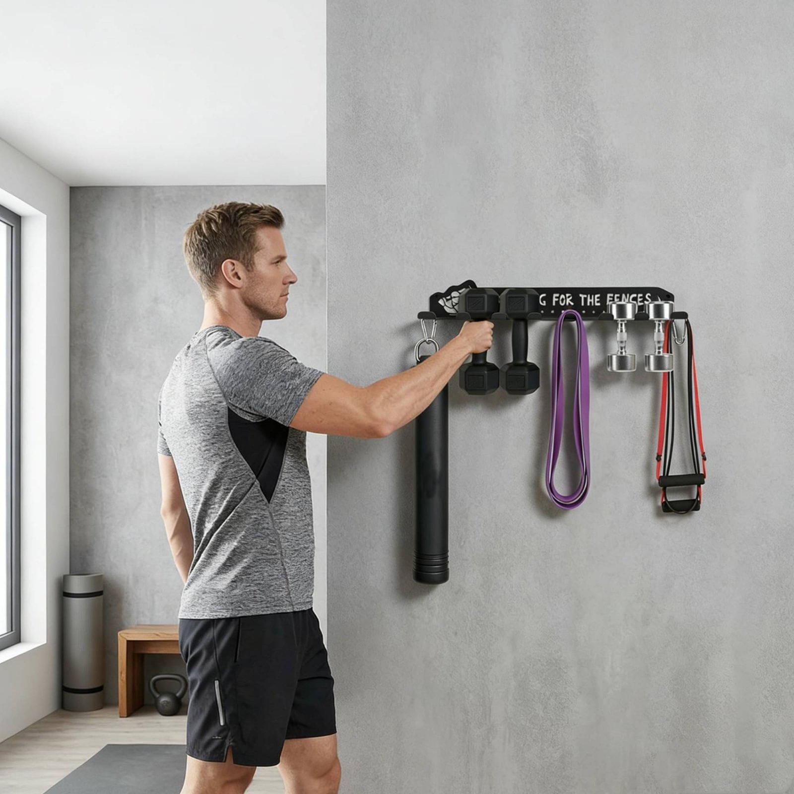 8 Hook Sports Equipment Rack H - Sports Equipment Us avis et prix