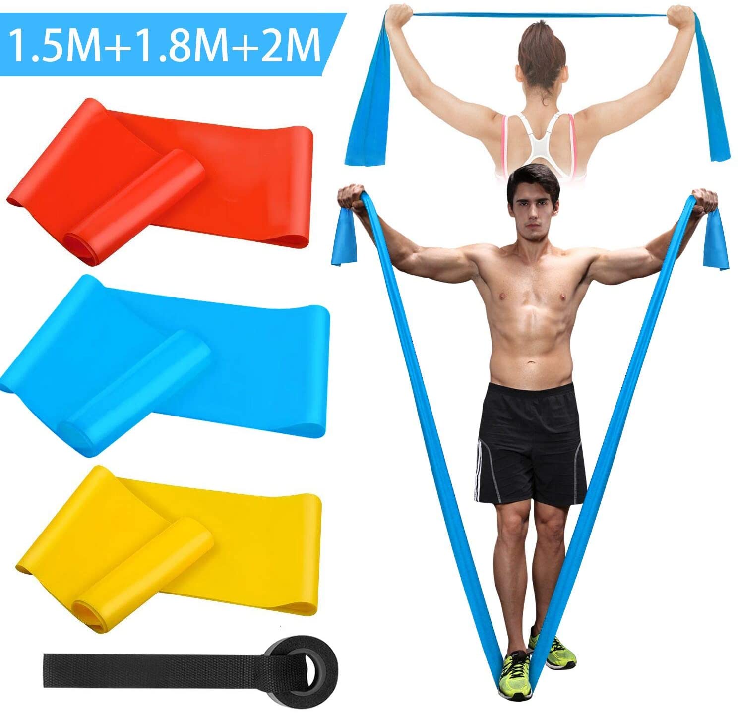 Elastic Fitness Bands 3Pcs Res - Sports Equipment Supplies avis et prix