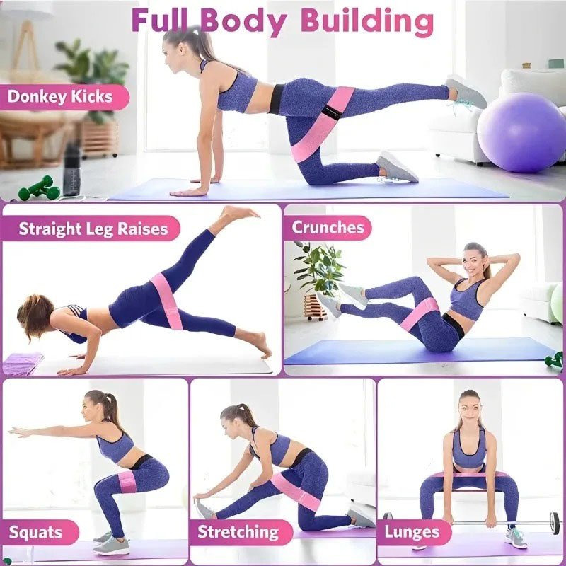 3Pcs Fabric Resistance Hip Boo - Sports Equipment Supplies avis et prix
