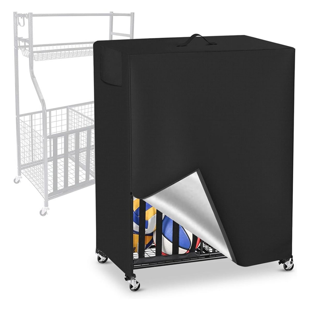 Basketball Rack Cover Garage S - Sports Equipment Garage Storage avis et prix