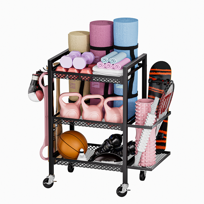Ball storage box, rolling spor - Sports Equipment Garage Storage avis et prix