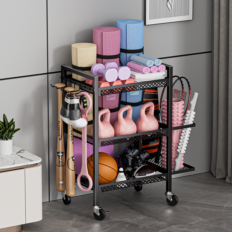 Ball storage box, rolling spor - Sports Equipment Garage Storage avis et prix