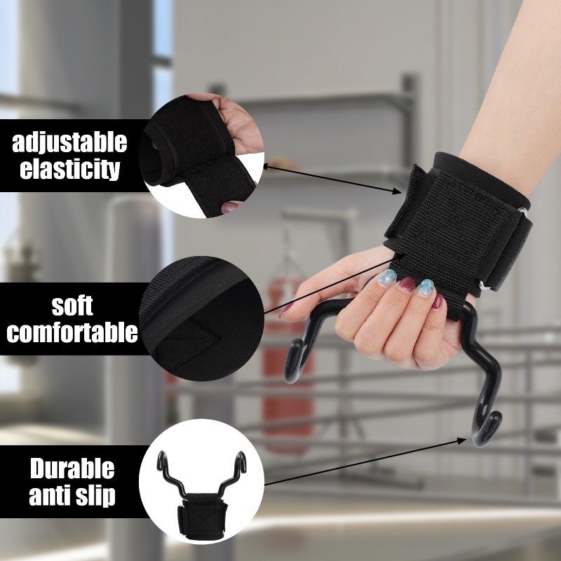 Weight Lifting Hook Grips with - Sports Equipment Names avis et prix