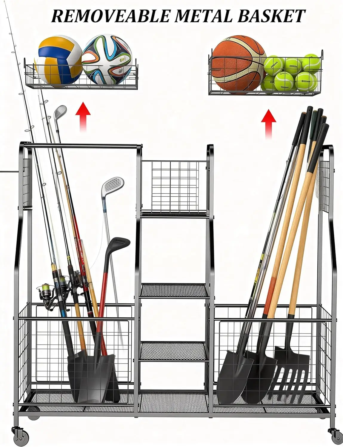 Garage Sports Equipment Organi - Sports Equipment Garage Storage avis et prix