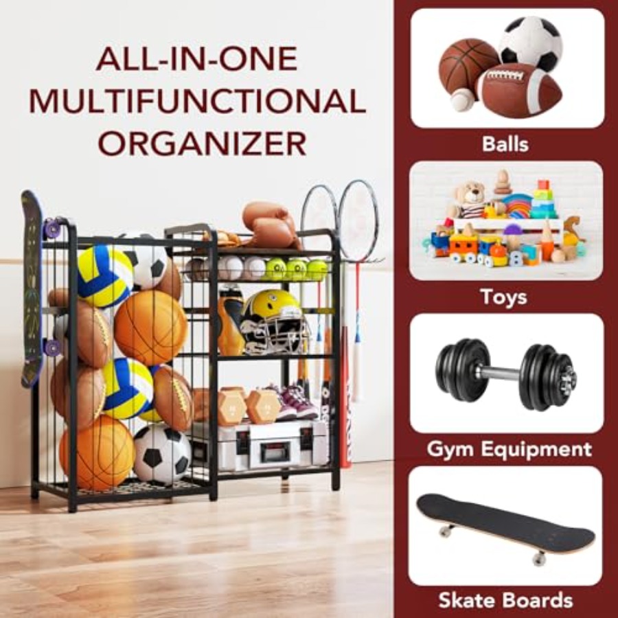 Garage Sports Equipment Organi - Sports Equipment Garage Storage avis et prix