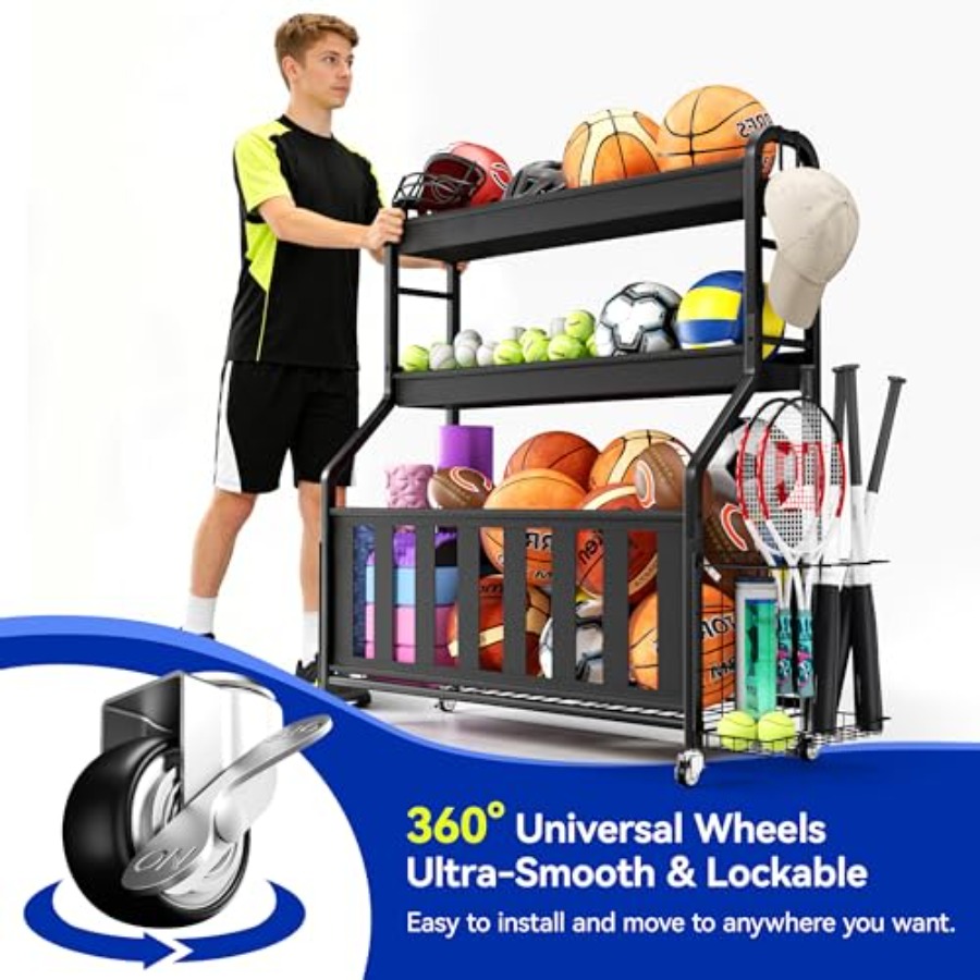 Sports Equipment Organizer Rol - Sports Equipment Garage Storage avis et prix