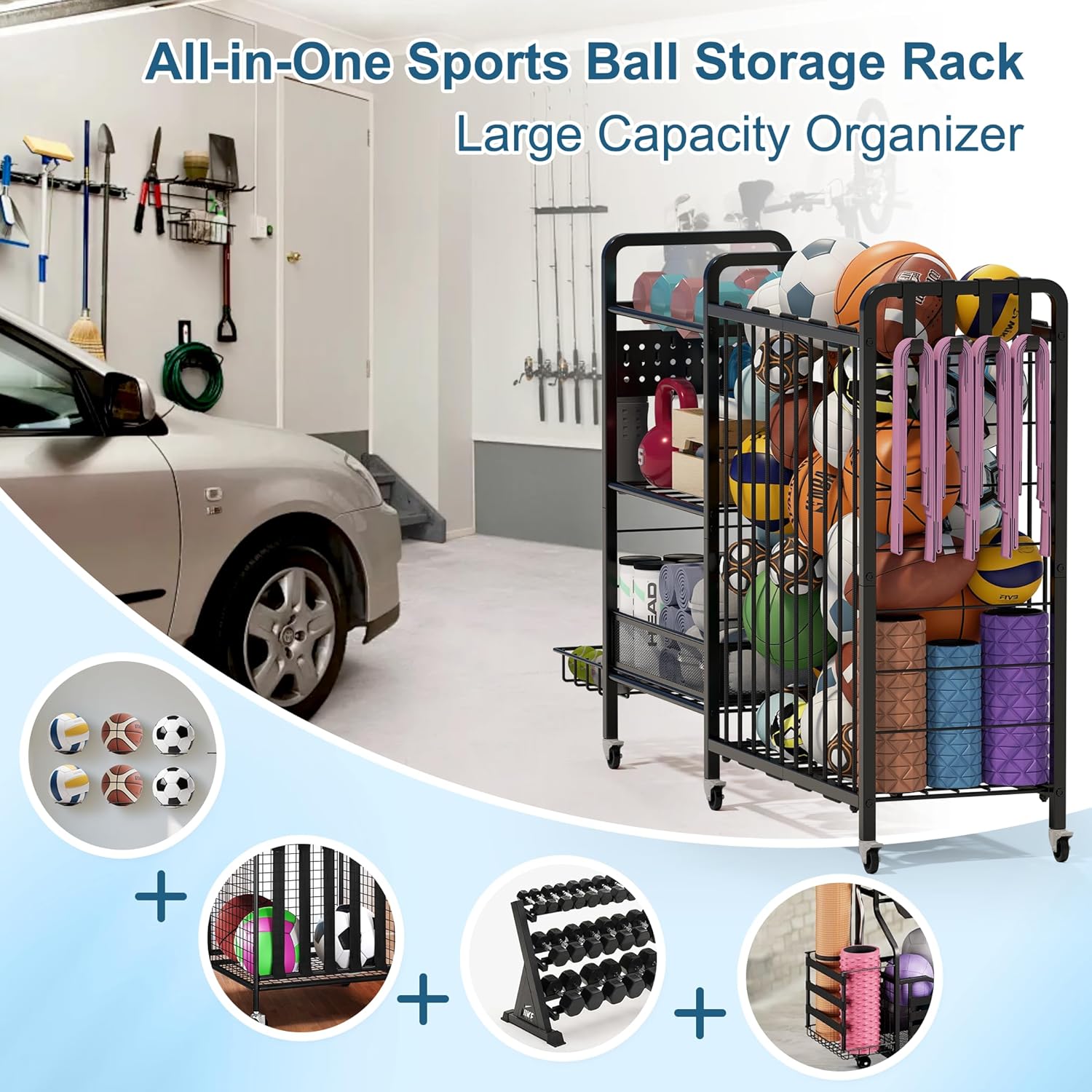 Sports Equipment Garage Organi - Sports Equipment Garage Storage avis et prix