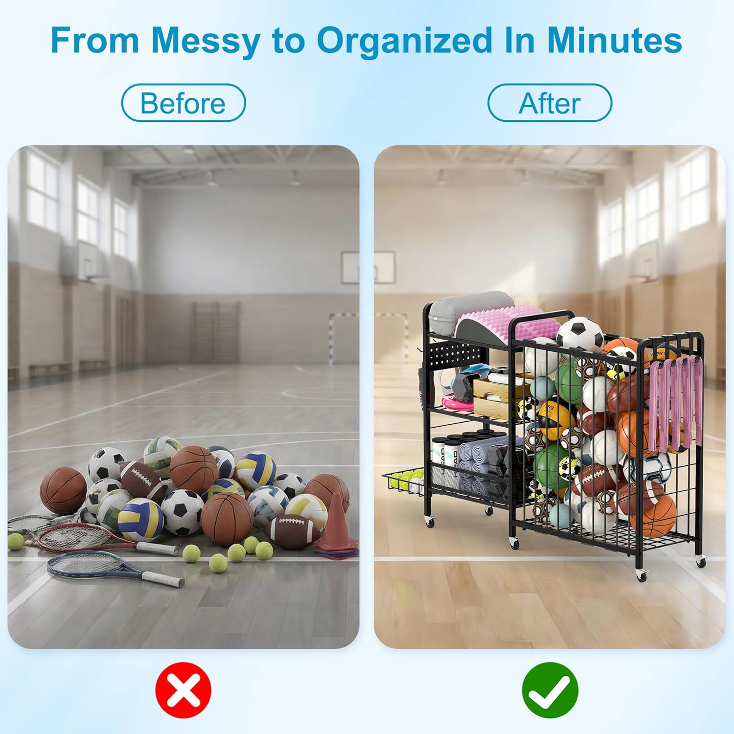 Sports Equipment Garage Organi - Sports Equipment Garage Storage avis et prix