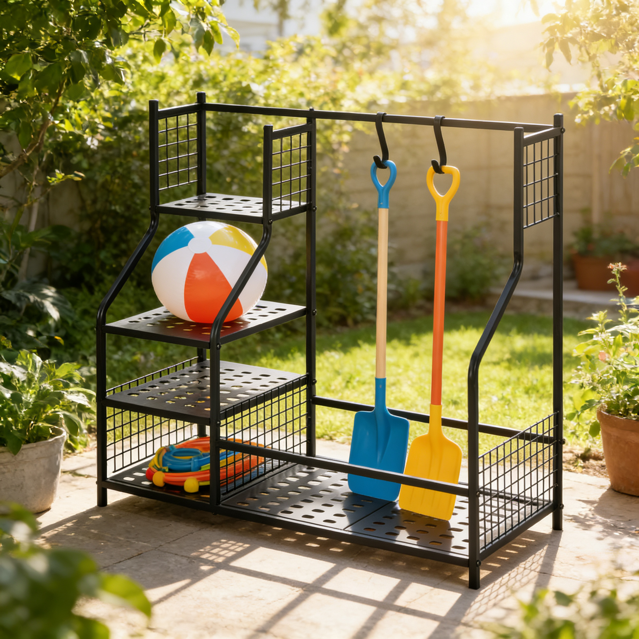 Modern Metal Display Shelf for - Sports Equipment Garage Storage avis et prix