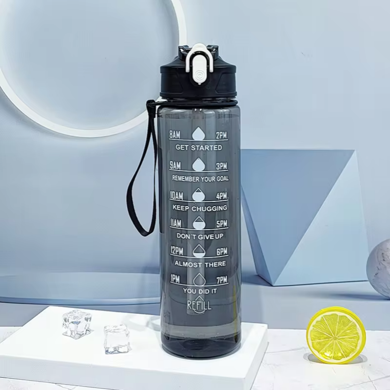 900ml Sports Bottle With Time  - Sports Equipment Names avis et prix