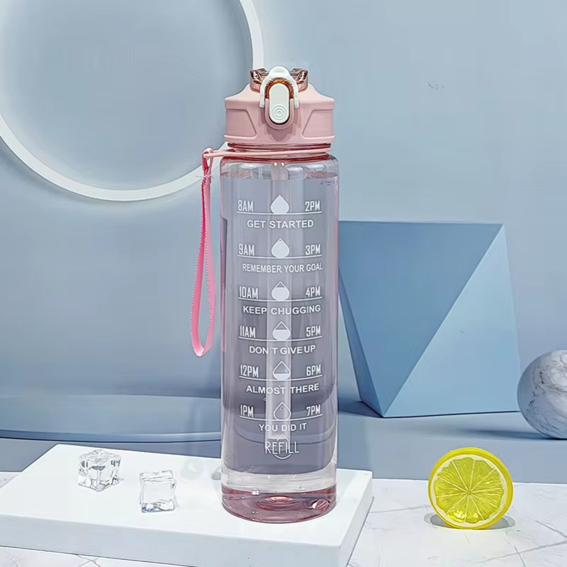 900ml Sports Bottle With Time  - Sports Equipment Names avis et prix