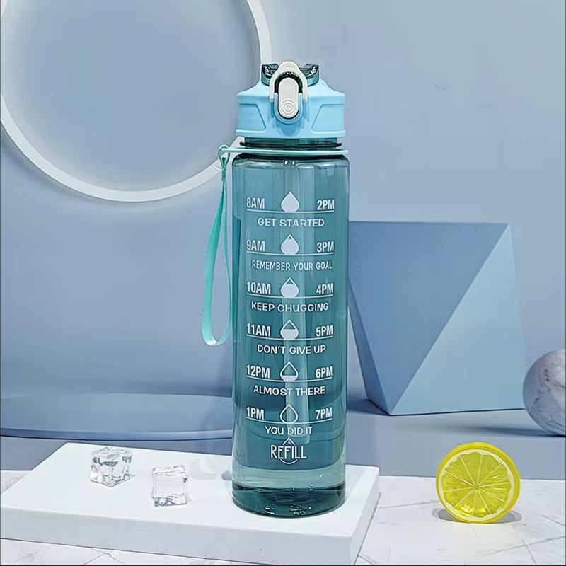 900ml Sports Bottle With Time  - Sports Equipment Names avis et prix