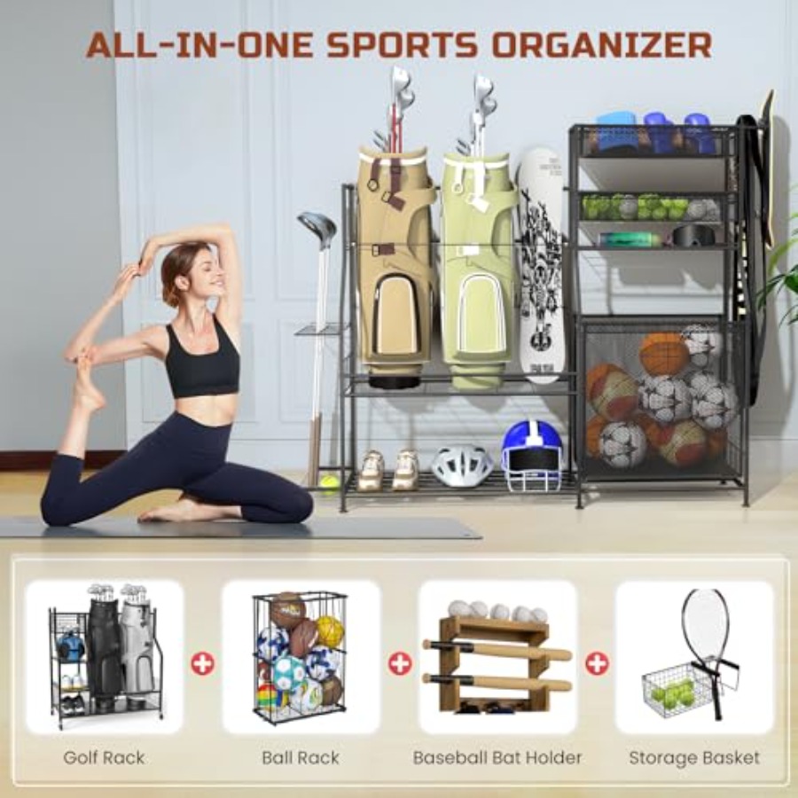 Garage Sports Equipment Organi - Sports Equipment Garage Storage avis et prix