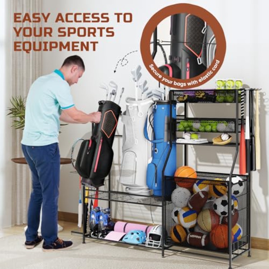 Garage Sports Equipment Organi - Sports Equipment Garage Storage avis et prix