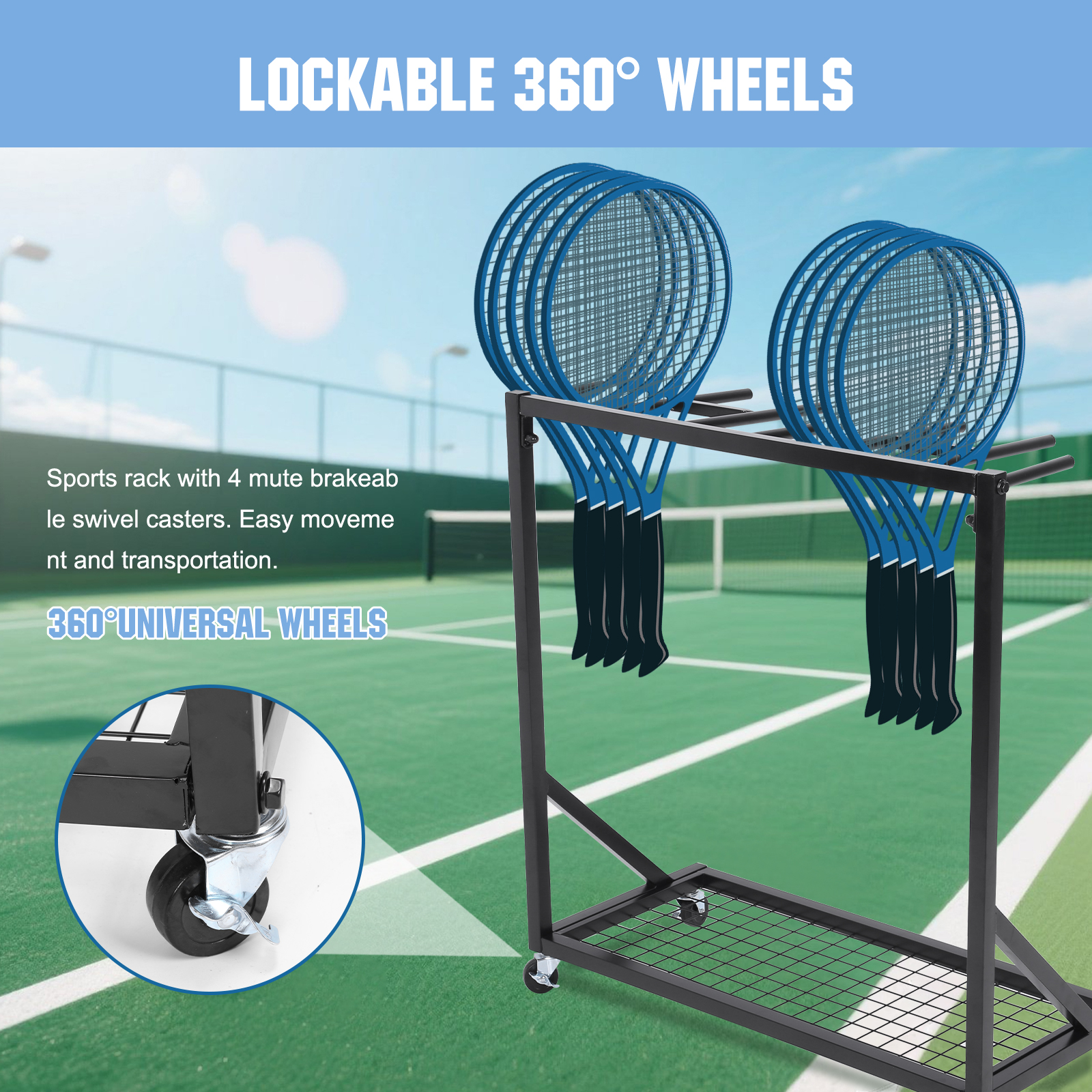 Sports Racquet Storage Organiz - Sports Equipment Rack avis et prix