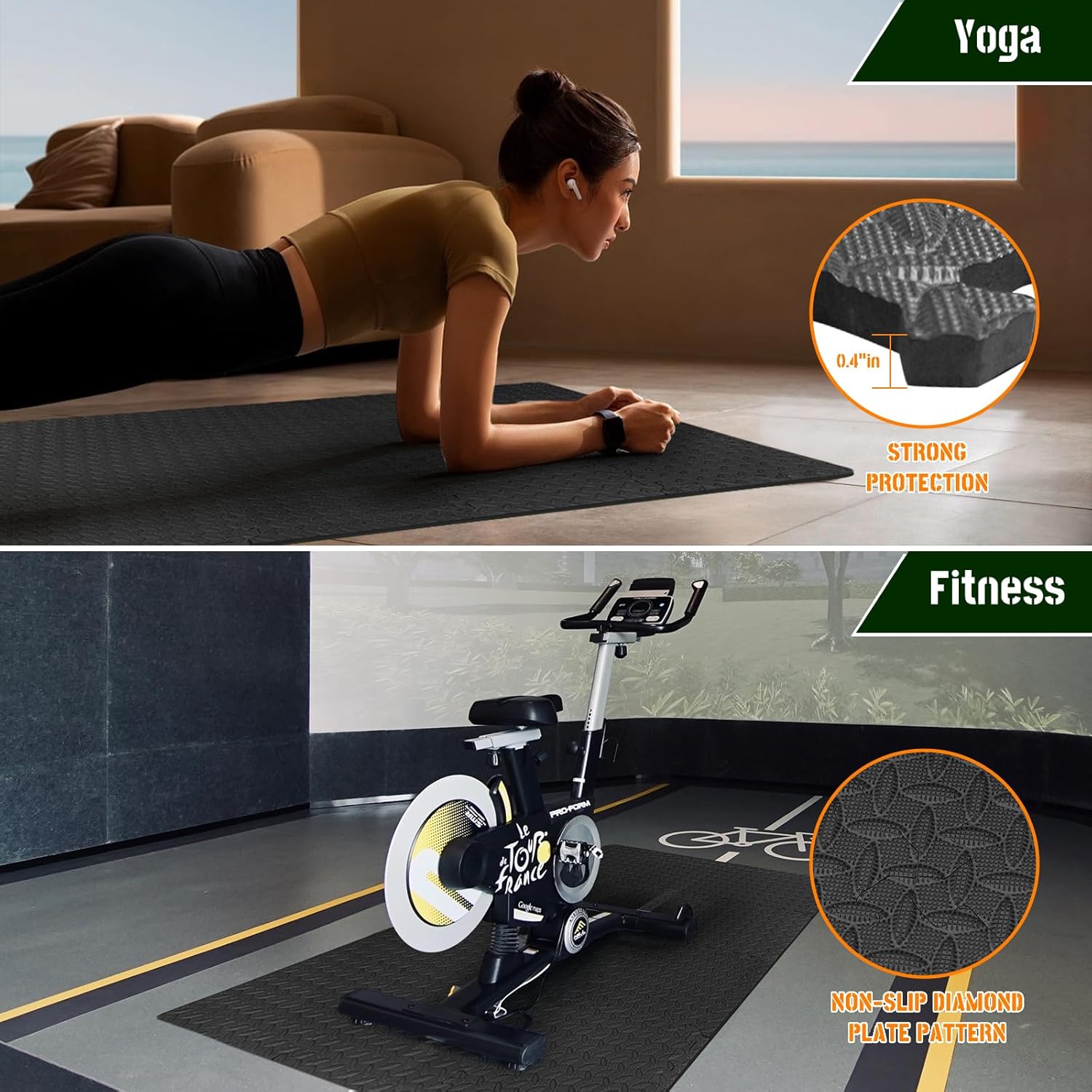 60cm EVA Foam Gym Floor Mats 8 - Sports Equipment Names avis et prix