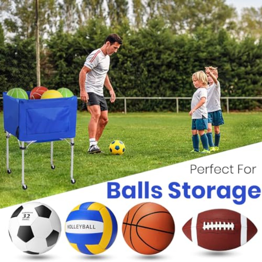 Volleyball Ball cart with Whee - Sports Equipment Garage Storage avis et prix