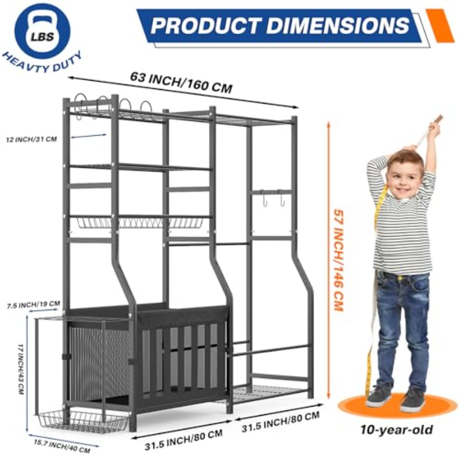 Heavy Duty Garage Sports Equip - Sports Equipment Garage Storage avis et prix